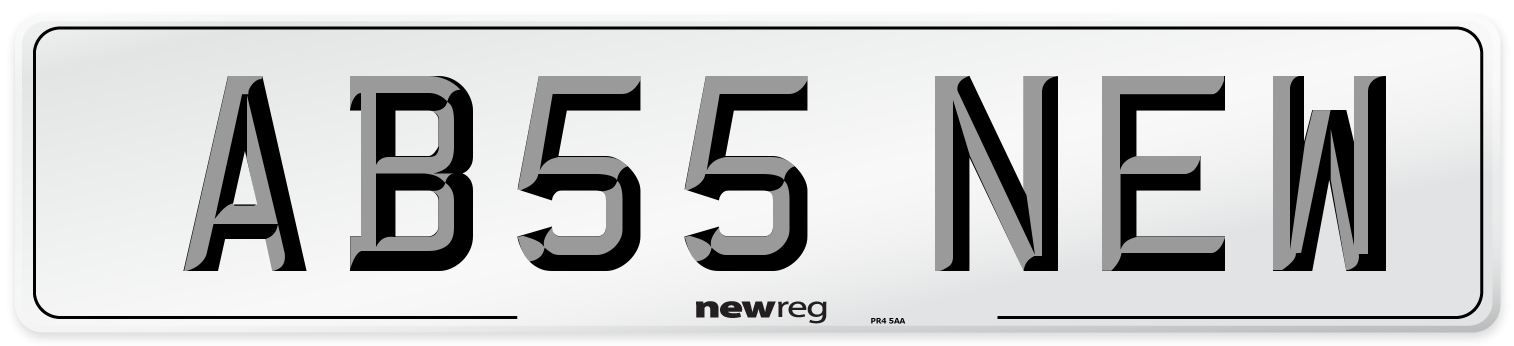 AB55 NEW Number Plate from New Reg
